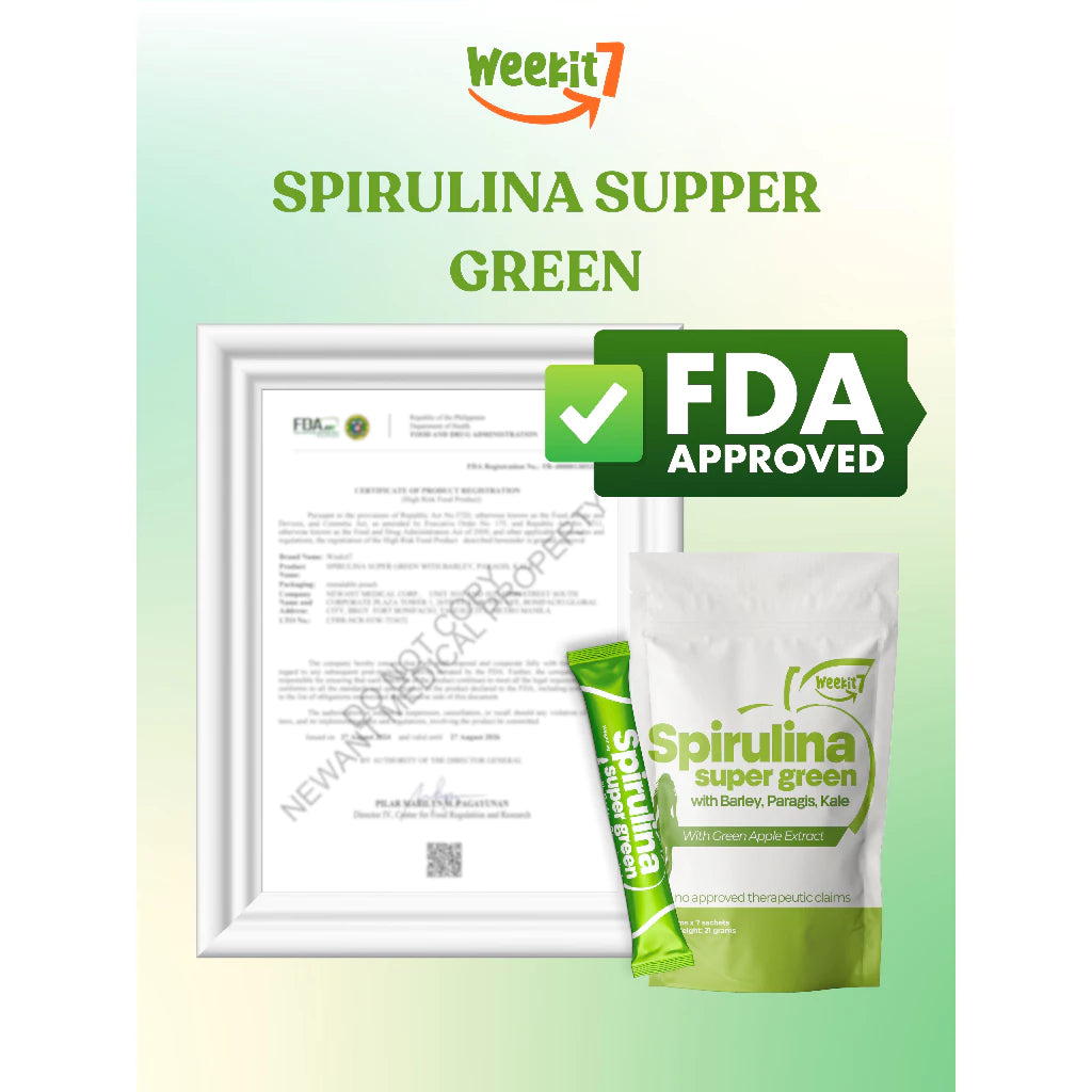 Weekit7 Spirulina Super Green Powder