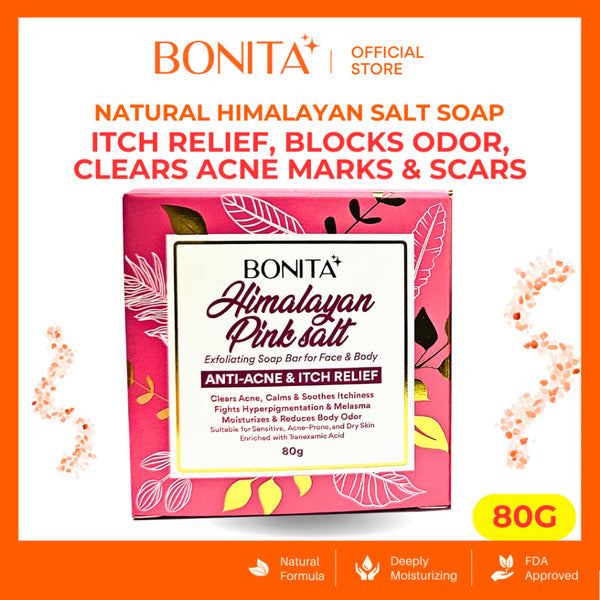 BONITA Himalayan Salt & Sunflower  Niacinamide Soap Bar 80g