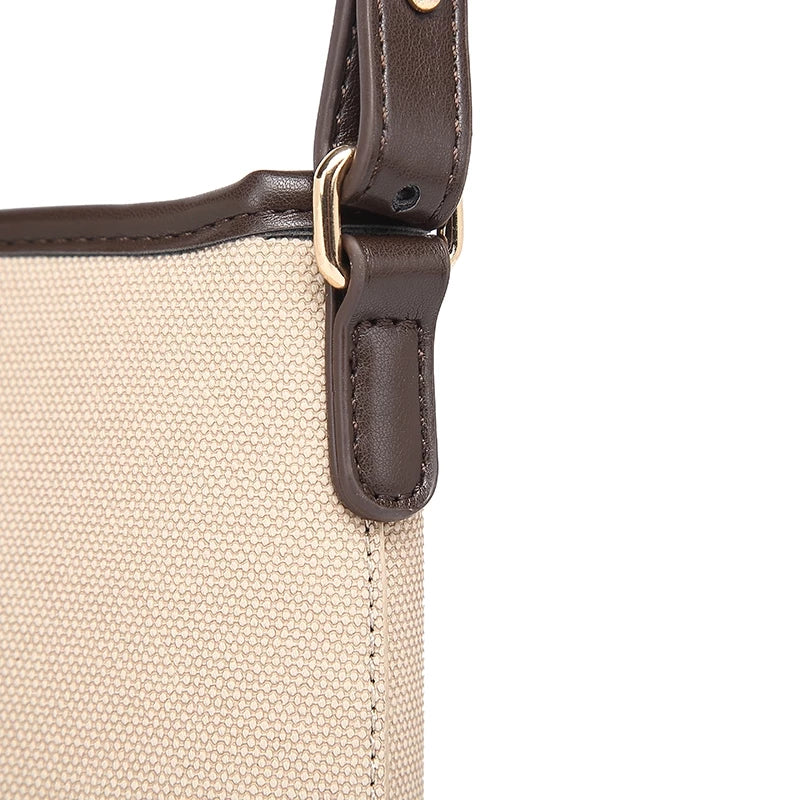 Sweet Stitching Color Underarm Bucket Bag