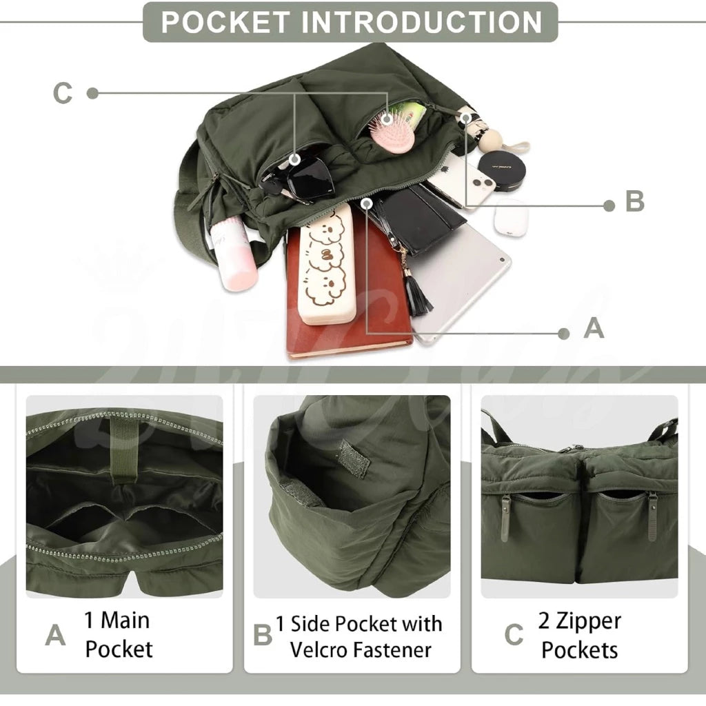 Multi Pocket Crossbody Bag