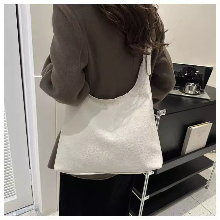 Soft Leather Large Capacity Shoulder Sling Bag