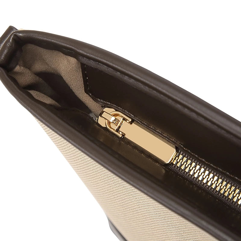 Sweet Stitching Color Underarm Bucket Bag