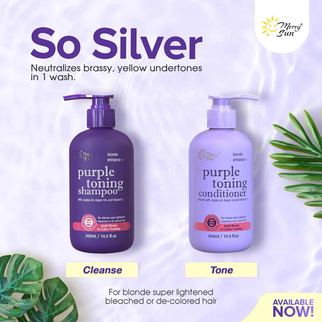 MERRY SUN Purple Toning Shampoo & Conditioner 300ml