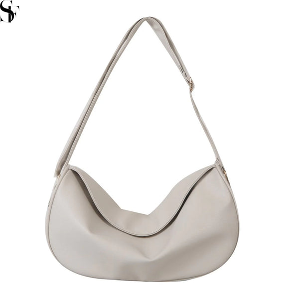 Crescent Leather Casual Sling Bag