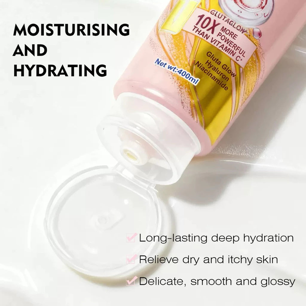 KISS BEAUTY Gluta Hya Dewy Radiance Serum Burst Lotion 400ml