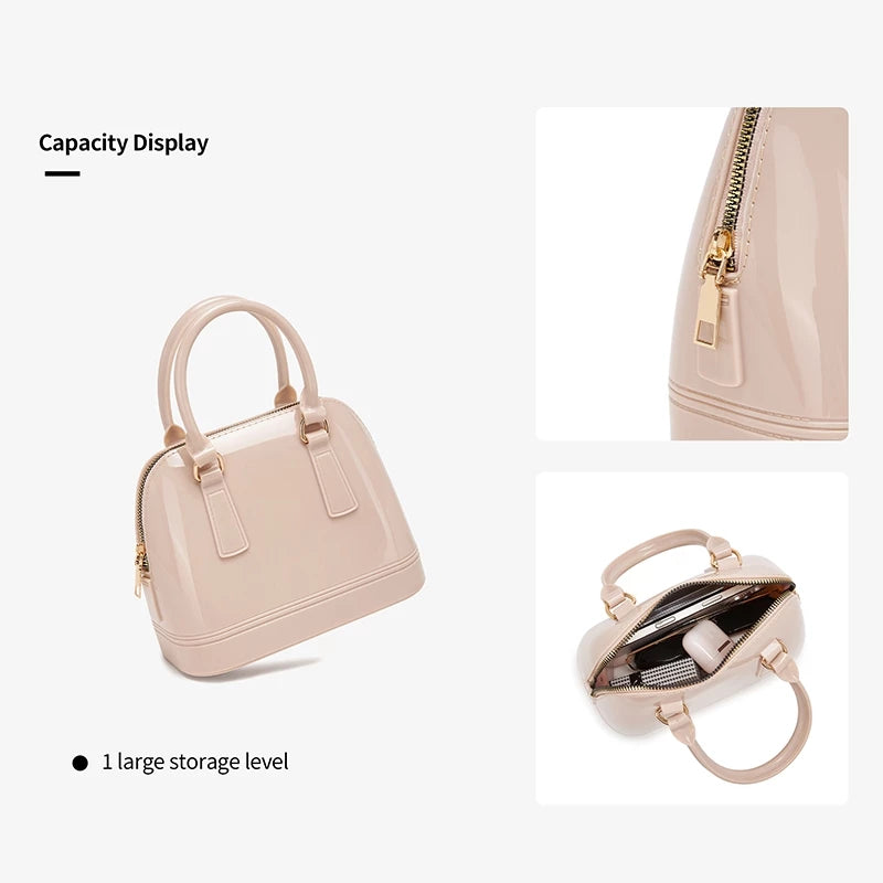 Shell Style Jelly Sling Bag