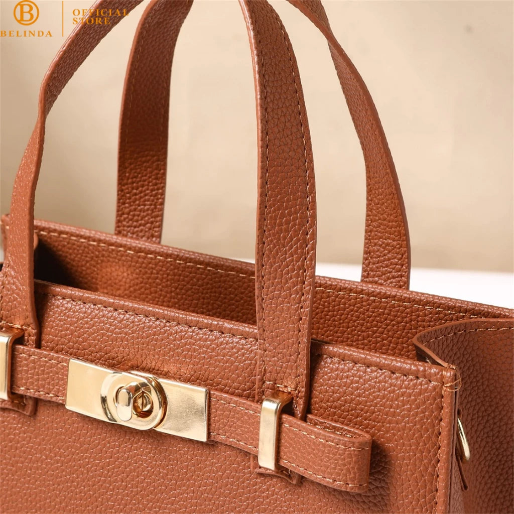 Sophisticated 2-Way Top-Handle Bag