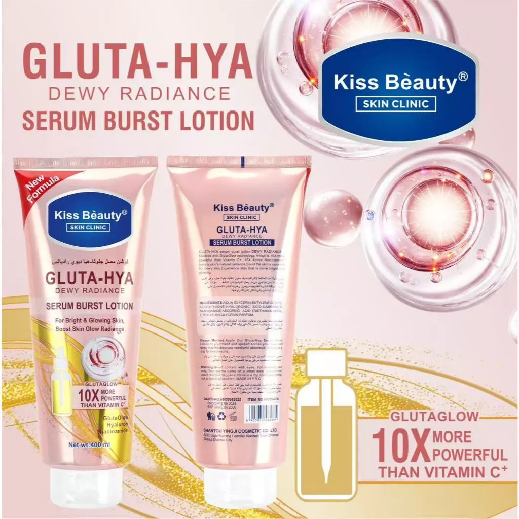 KISS BEAUTY Gluta Hya Dewy Radiance Serum Burst Lotion 400ml
