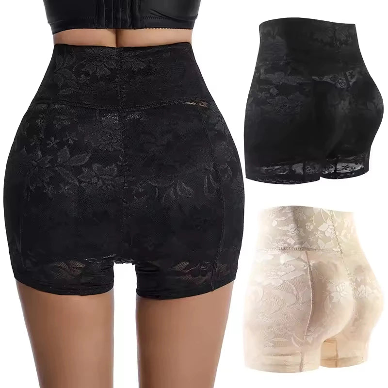 Lace Padded Butt Hips Shapewear Shorts