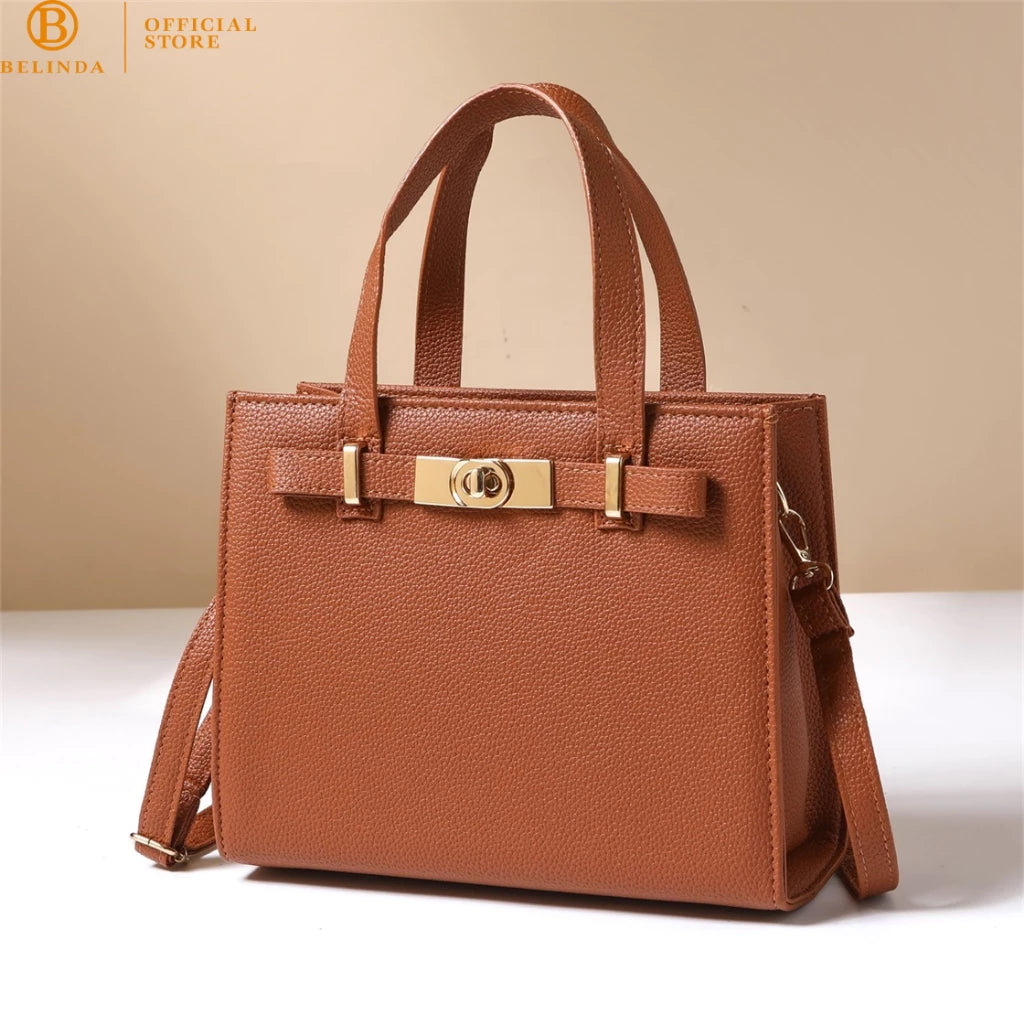 Sophisticated 2-Way Top-Handle Bag