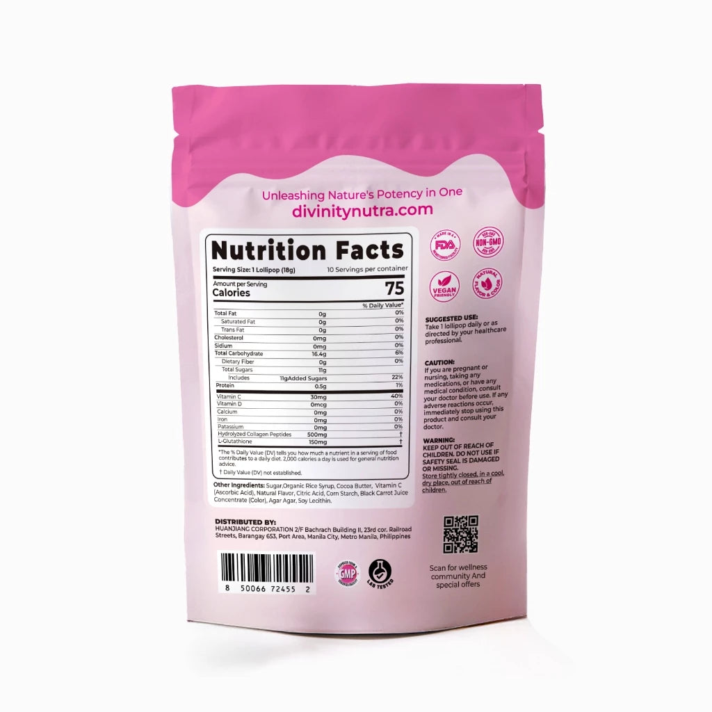 DN L-Glutathione Lollipops with Vitamin C (10pcs/pack)