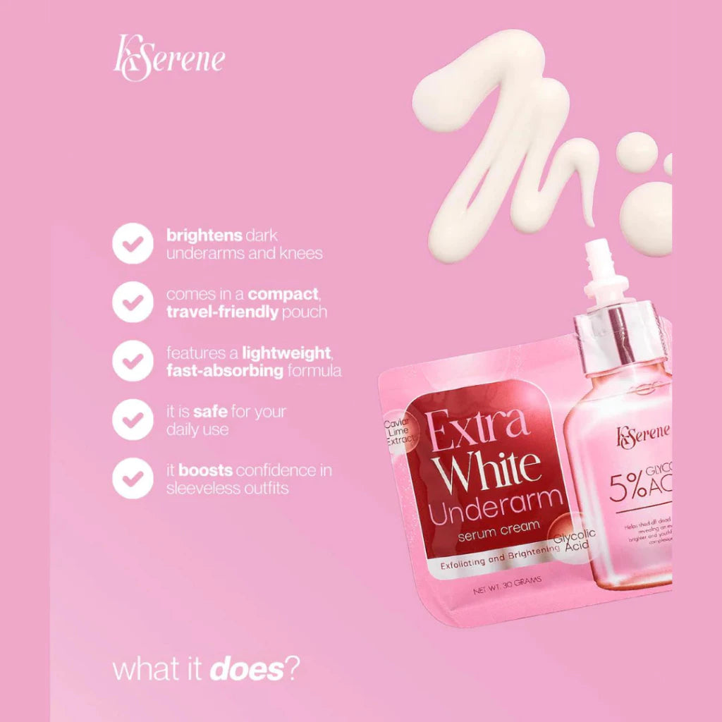 KSERENE Extra White Underarm Serum Cream - 30g