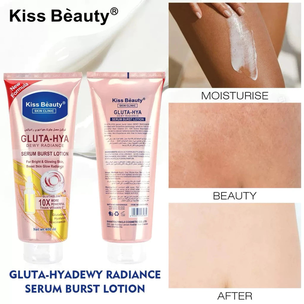 KISS BEAUTY Gluta Hya Dewy Radiance Serum Burst Lotion 400ml