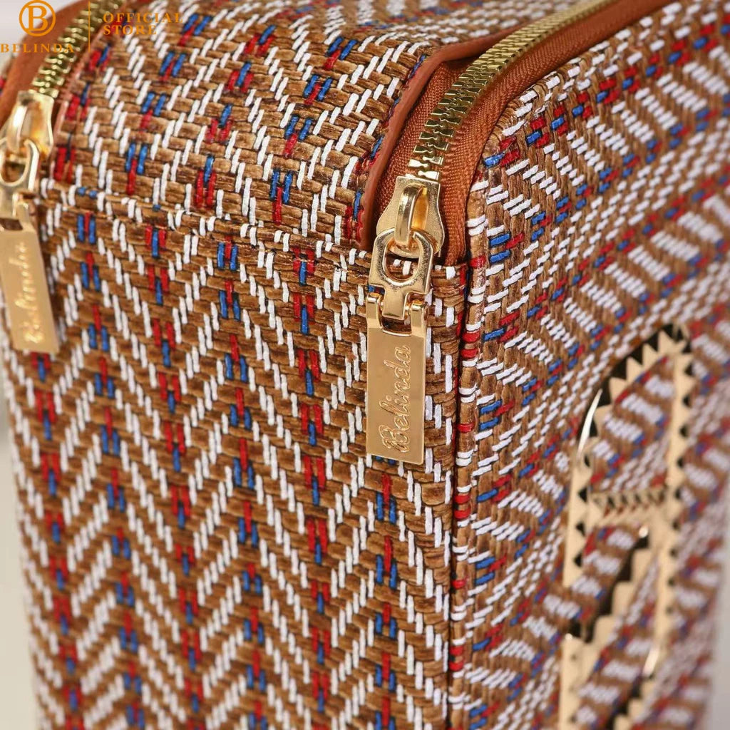 BELINDA Tweed Top Handle Crossbody Bag