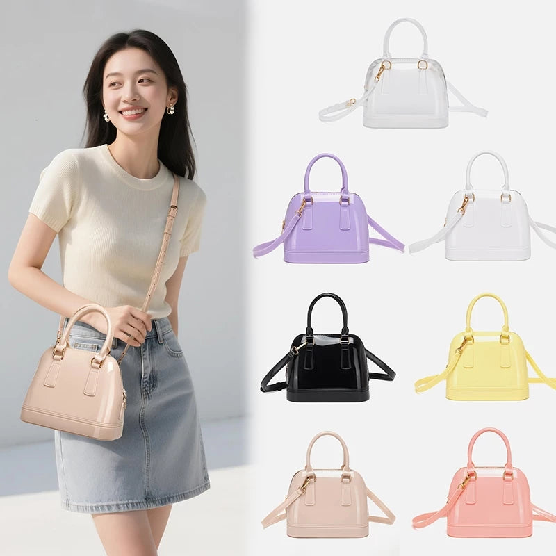 Shell Style Jelly Sling Bag