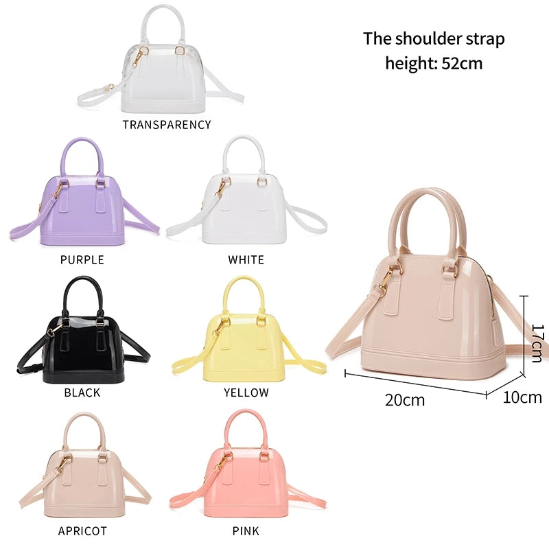 Shell Style Jelly Sling Bag
