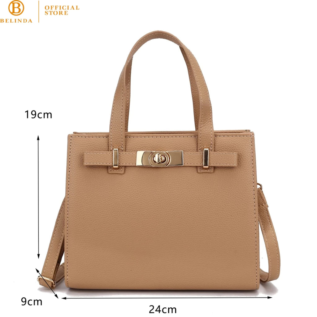 Sophisticated 2-Way Top-Handle Bag
