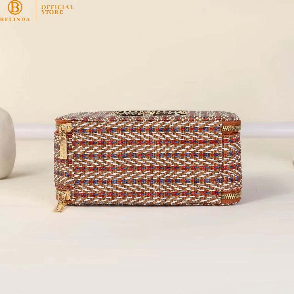 BELINDA Tweed Top Handle Crossbody Bag