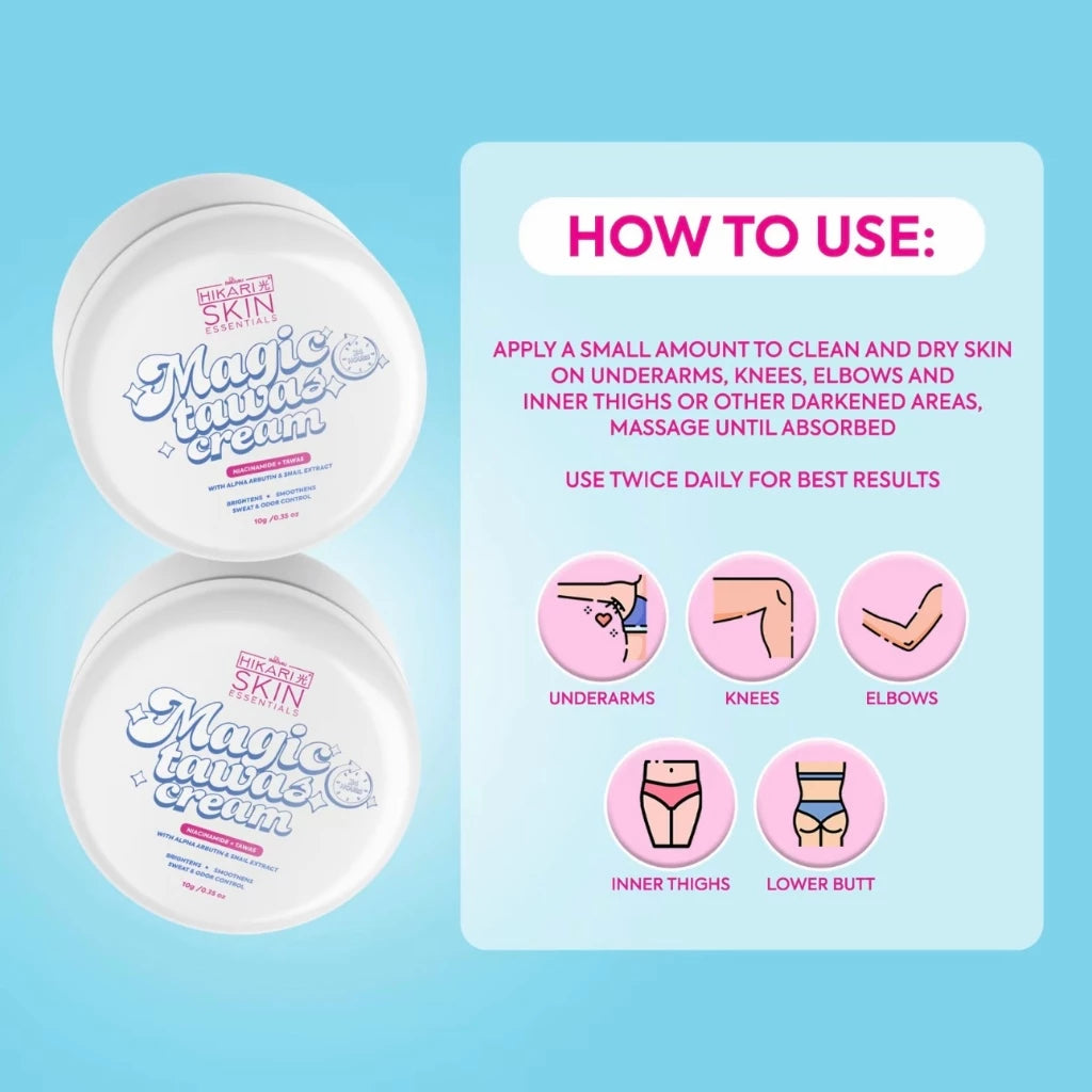 Hikari Magic Tawas Cream Underarm Whitening 10g