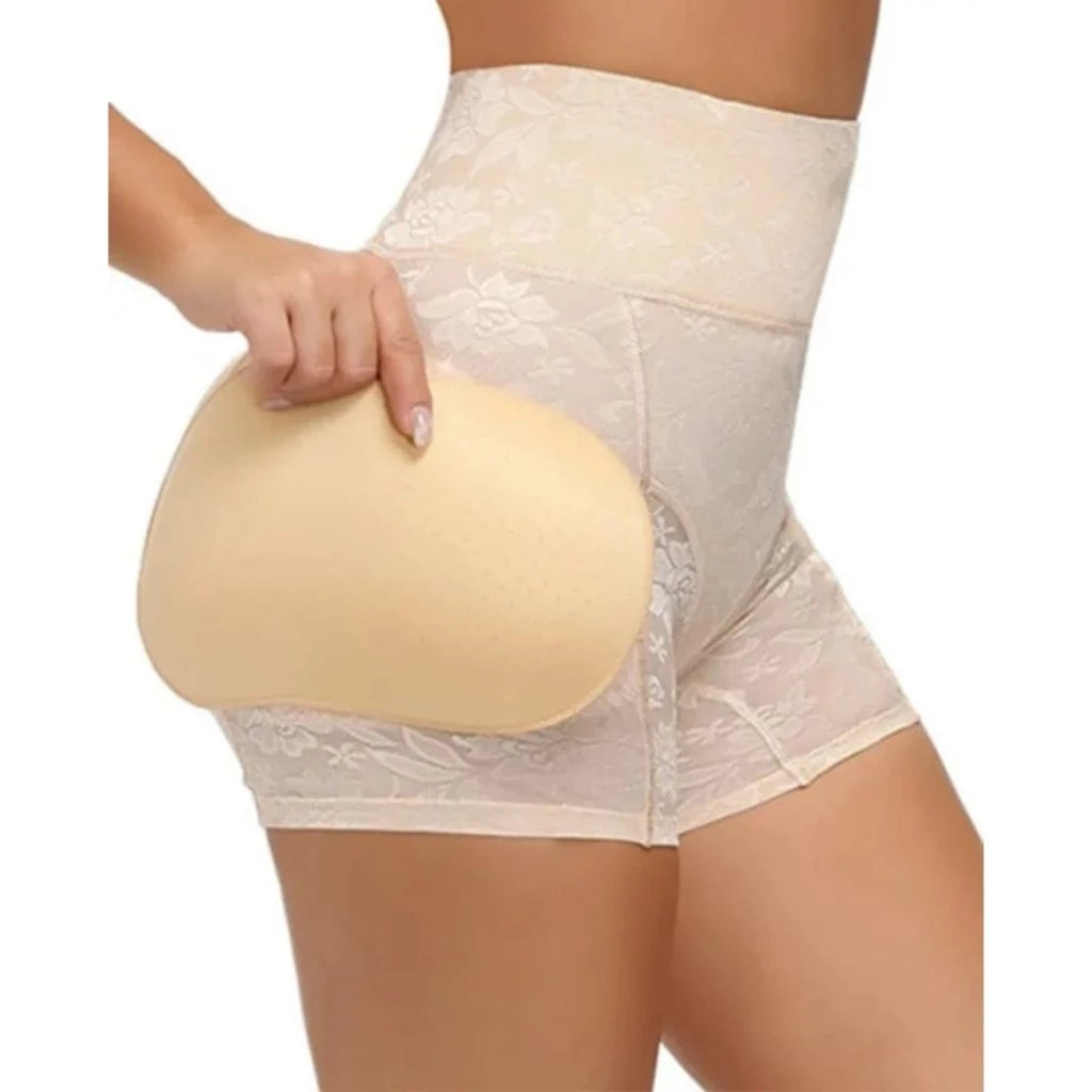 Lace Padded Butt Hips Shapewear Shorts