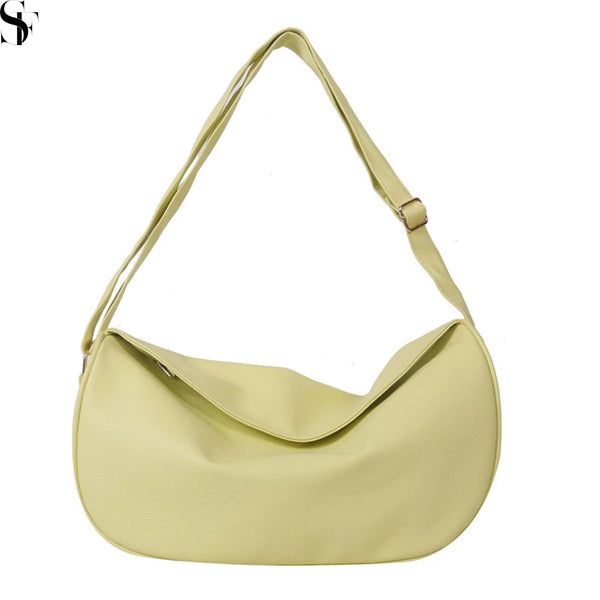 Crescent Leather Casual Sling Bag