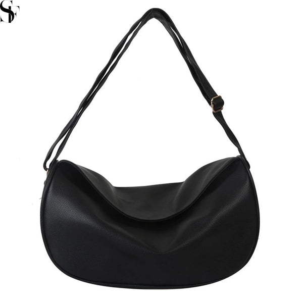 Crescent Leather Casual Sling Bag