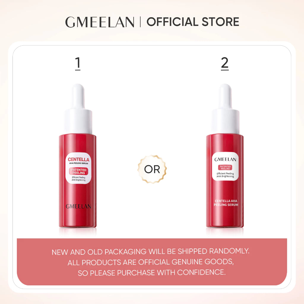 GMEELAN Centella AHA Peeling Serum 5X vC Brightening Exfoliating Even Skin Tone Facial Serum