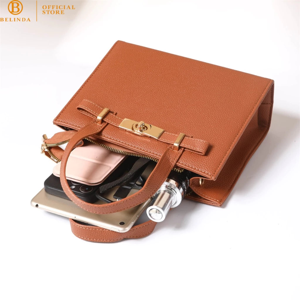 Sophisticated 2-Way Top-Handle Bag