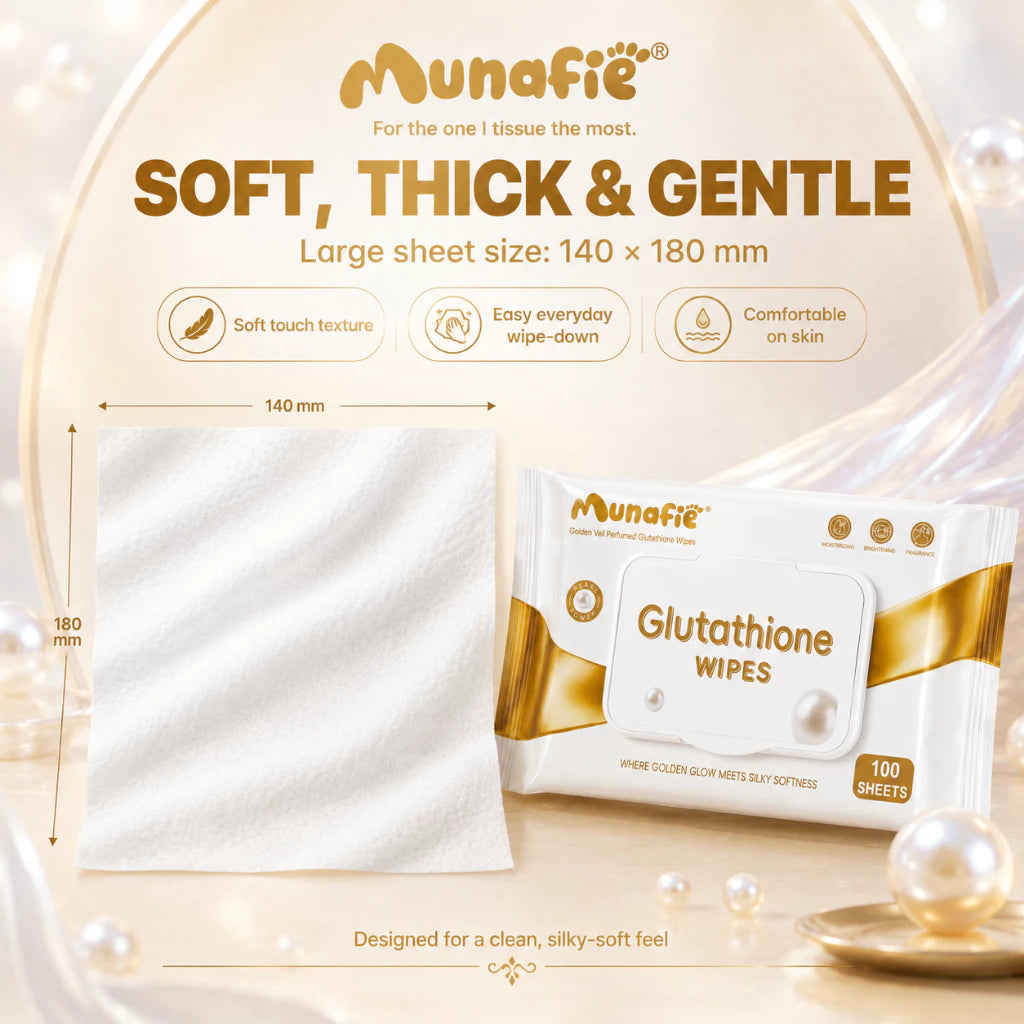 MUNAFIE Glutathione Wet Wipes 100sheets