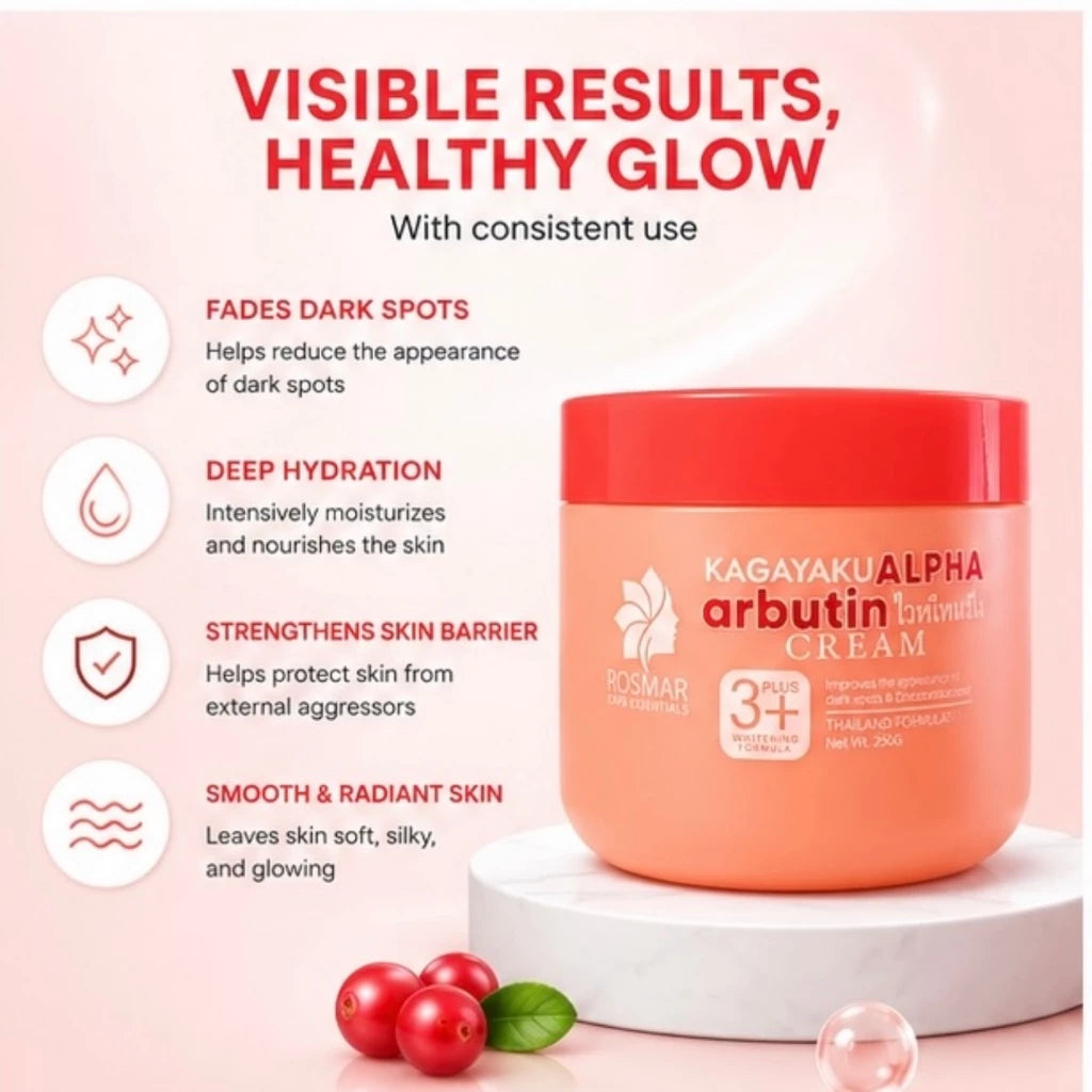 ROSMAR KAGAYAKU Alpha Arbutin Cream 3+ Whitening Booster
