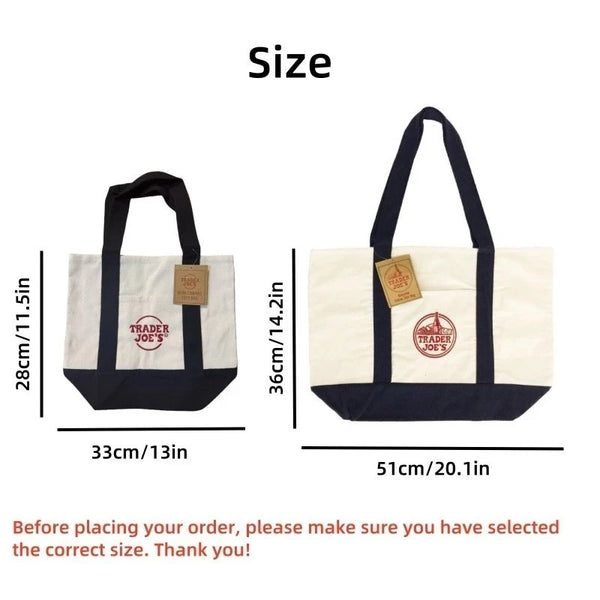Trader Joe's Mini Canvas Tote Bag