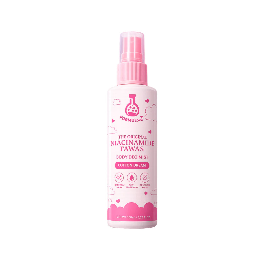 Formulove Niacinamide Tawas Body Deo Mist | Cotton Dream Scent 100ml