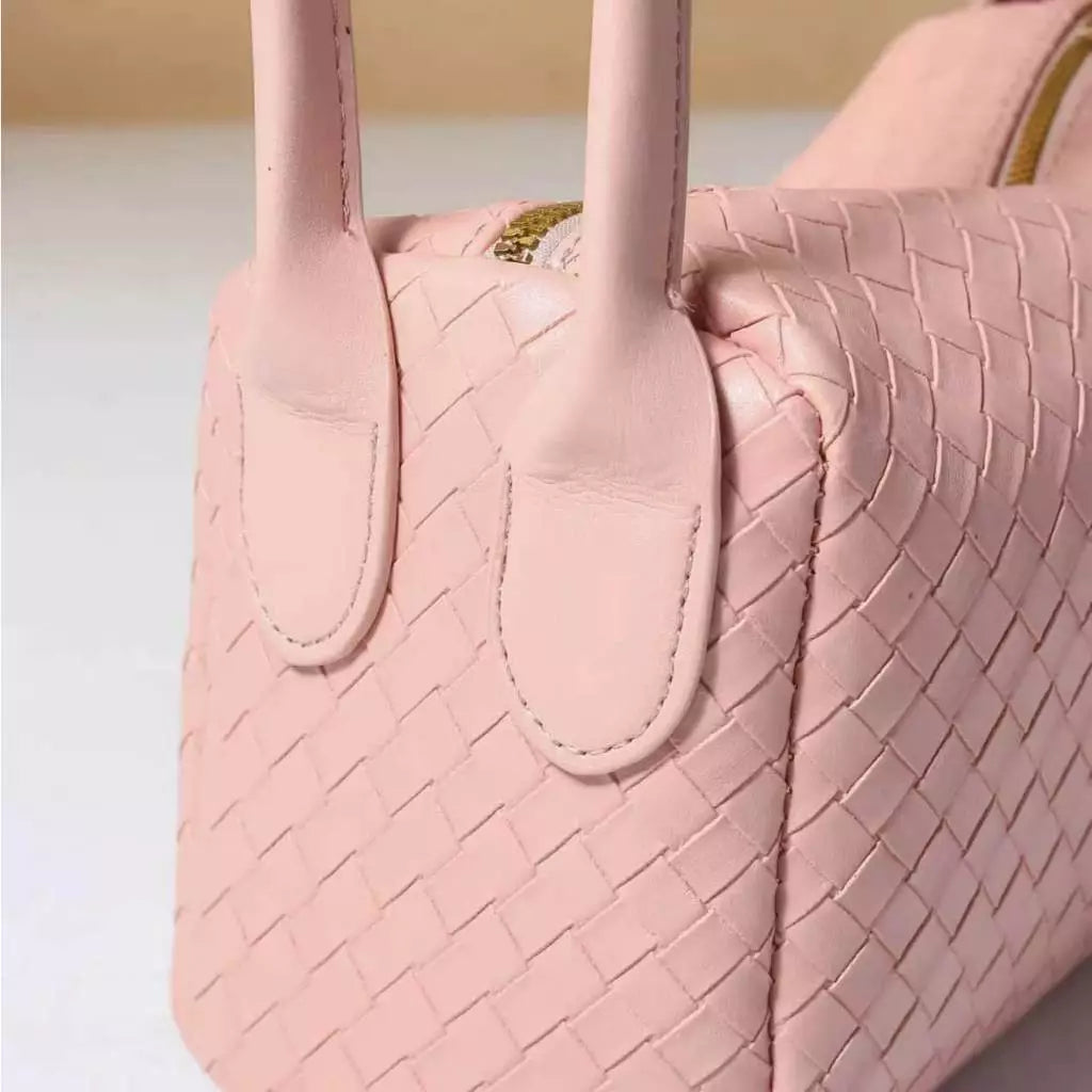 Leather Woven Shoulder Bag