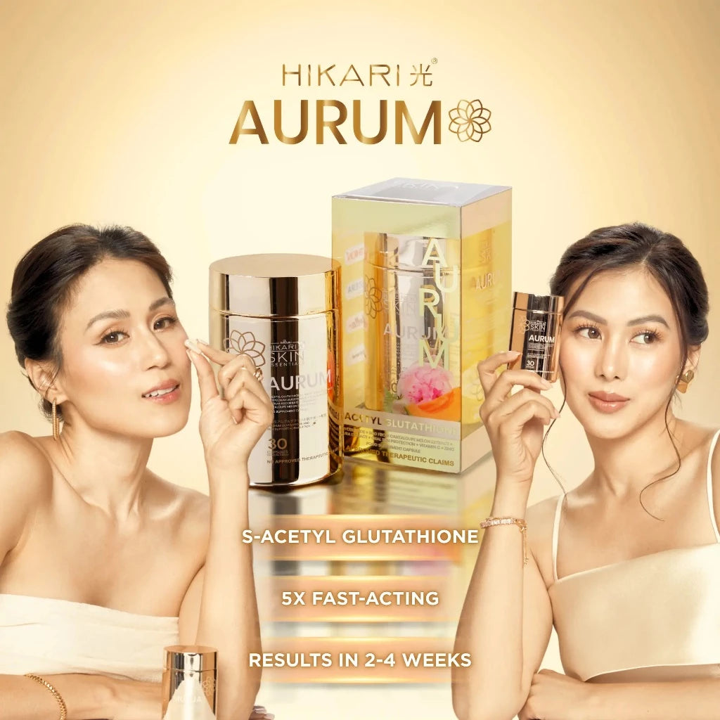 Hikari AURUM S-Acetyl Glutathione 5X FASTER WHITENING (30 Capsules)