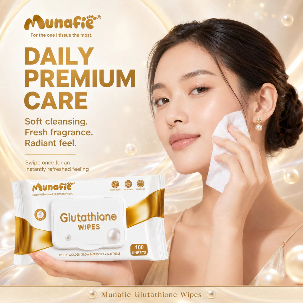 MUNAFIE Glutathione Wet Wipes 100sheets