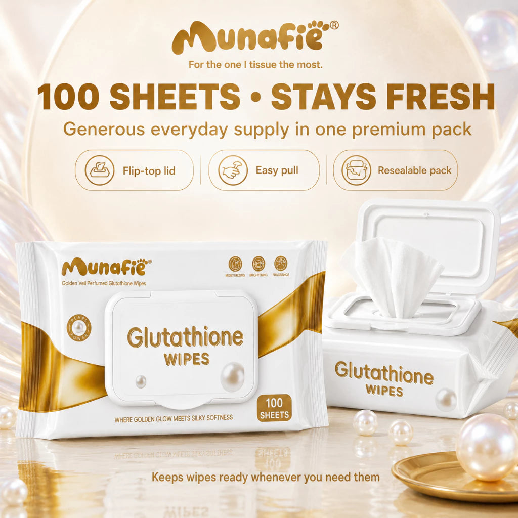 MUNAFIE Glutathione Wet Wipes 100sheets