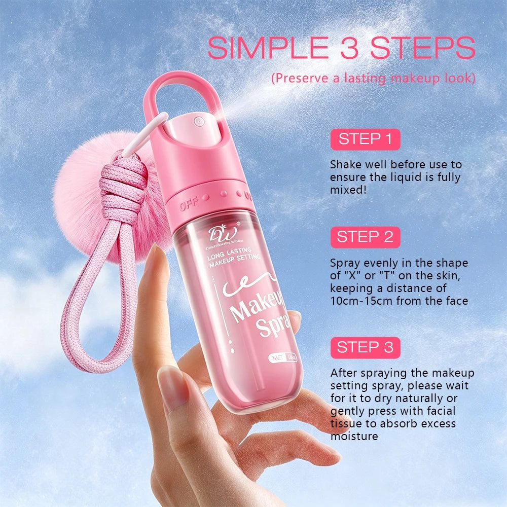 DW 24h Long Lasting Makeup Setting Spray W/ Keychain 50ml