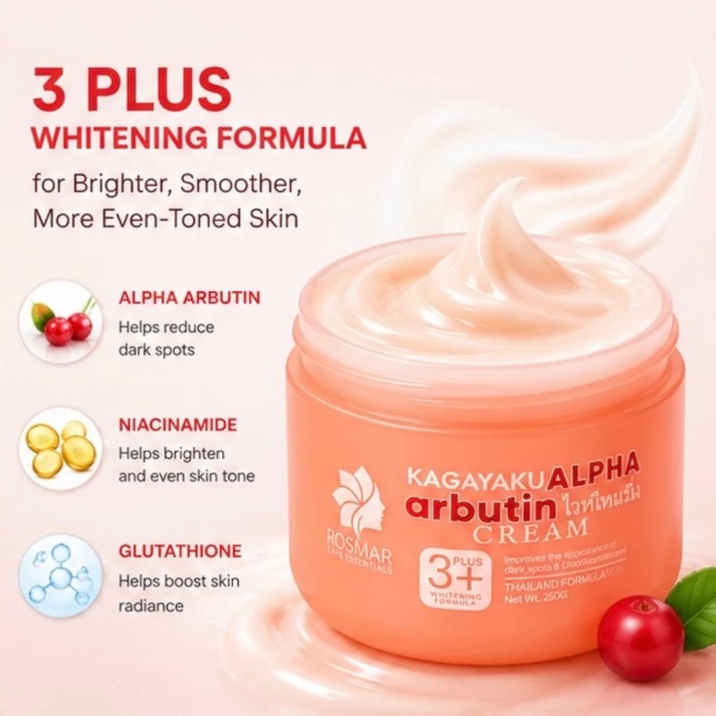 ROSMAR KAGAYAKU Alpha Arbutin Cream 3+ Whitening Booster