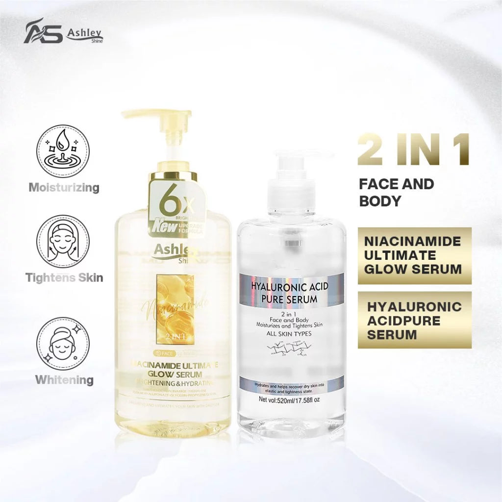 BUY 1 TAKE 1 - ASHLEY SHINE Hyaluronic & ASHLEY SHINE Niacinamide Pure Serum 520ml