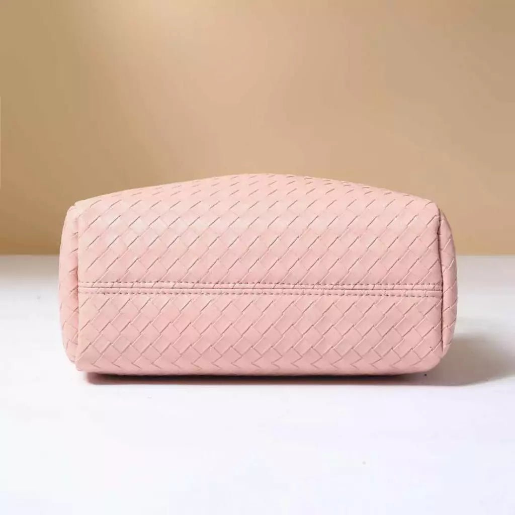 Leather Woven Shoulder Bag