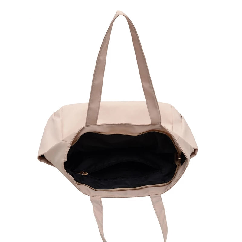 Spacious Oxford Tote Bag with Multiple Pockets