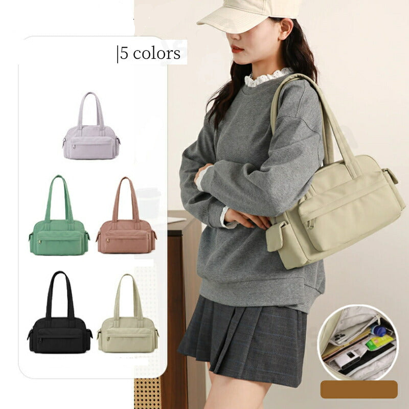 Fashion Nylon Multi Pockets Shoulder Bag