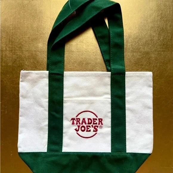 Trader Joe's Mini Canvas Tote Bag
