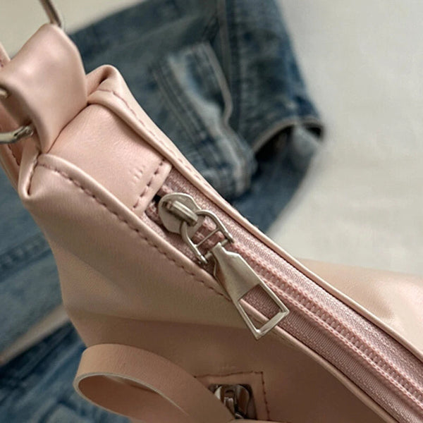 Three-Way Leather Bowknot Bag