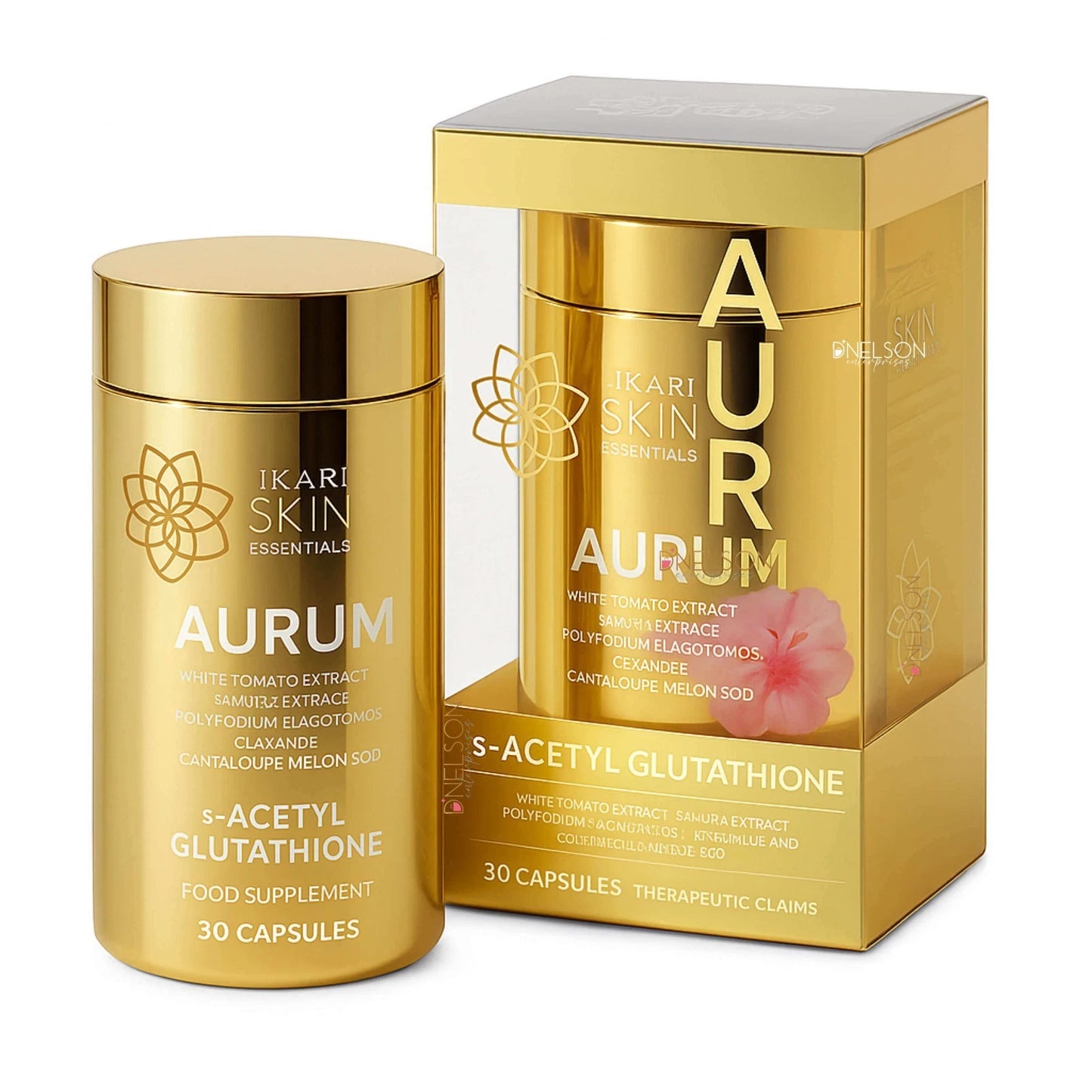 Hikari AURUM S-Acetyl Glutathione 5X FASTER WHITENING (30 Capsules)