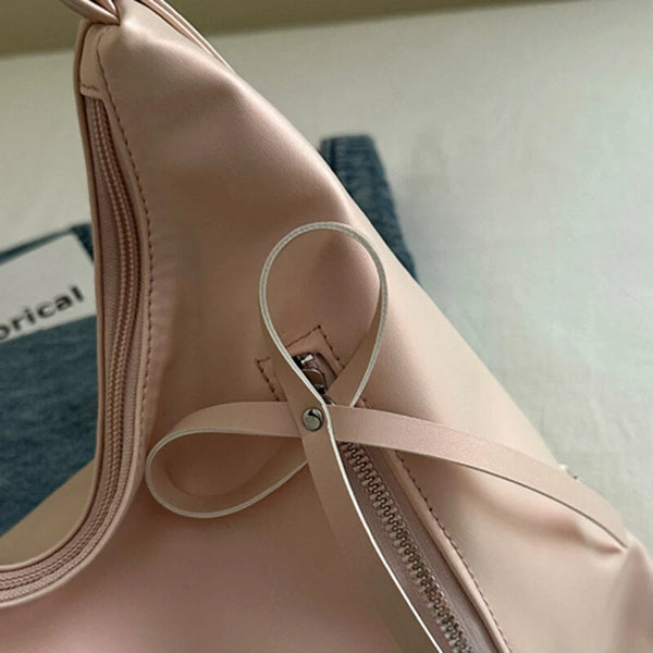 Three-Way Leather Bowknot Bag