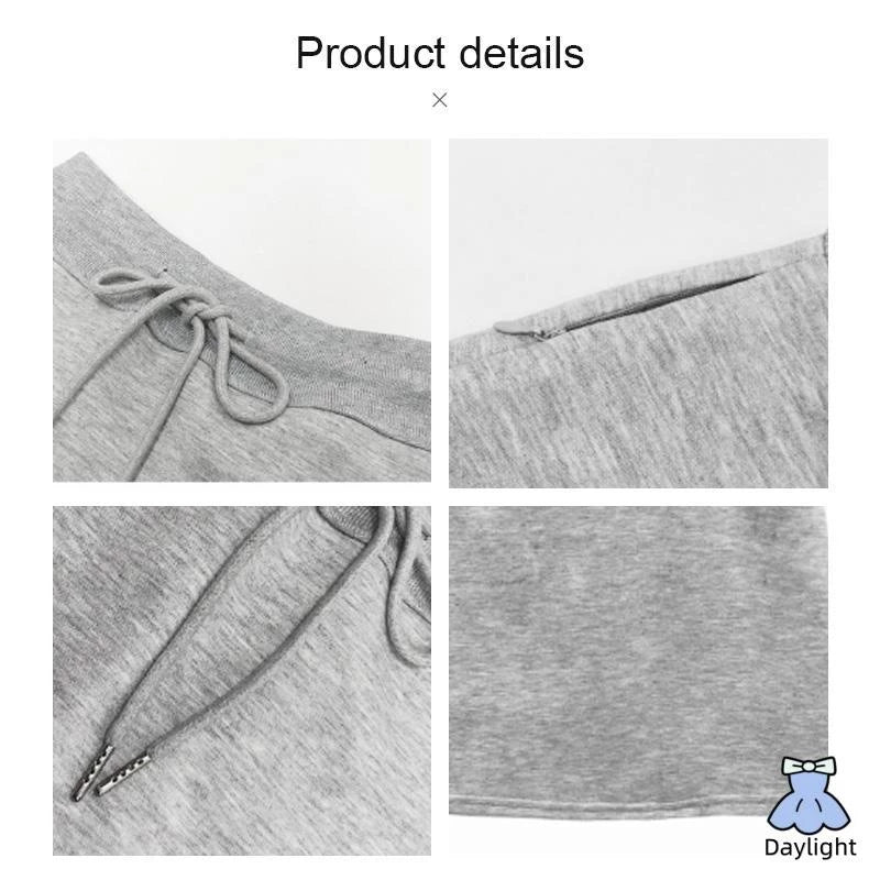 Casual Drawstring Skirt