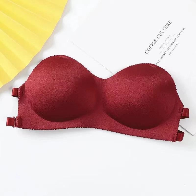 Seamless Strapless Push Up Backless Bra