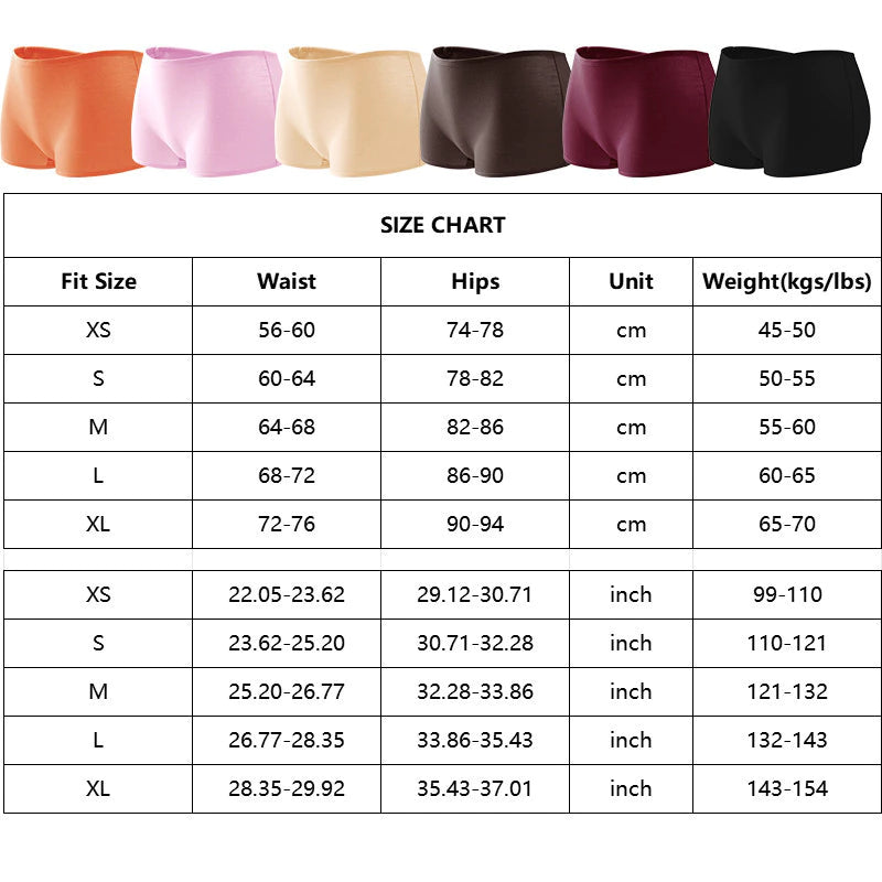 3Pcs/Set Women's Cotton Boxer Panties