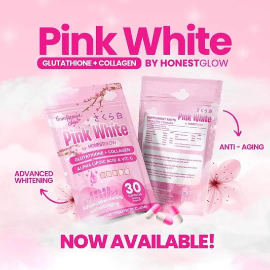 HONEST GLOW PINK WHITE CAPSULE